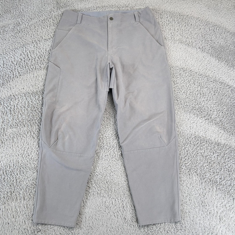Lululemon Utilitech Carpenter Pants Mens 33 Gray Cropped Chino Slim Golf Tapered